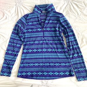 Columbia Fleece Pullover Aztec Pattern